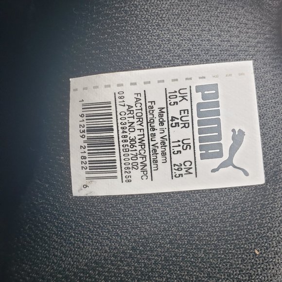 SET of Puma Ferrari Black & White Shoes Size 11.5 main image 4
